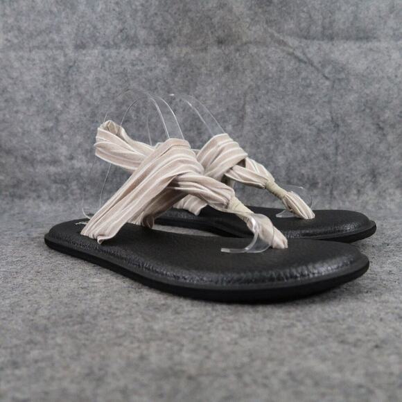 Sanuk Shoes Womens 11 Sandals Yoga Sling Casual Comfort Fashion Active Striped - Picture 1 of 10